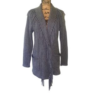 Ralph Lauren Cashmere Fringe Cardigan
